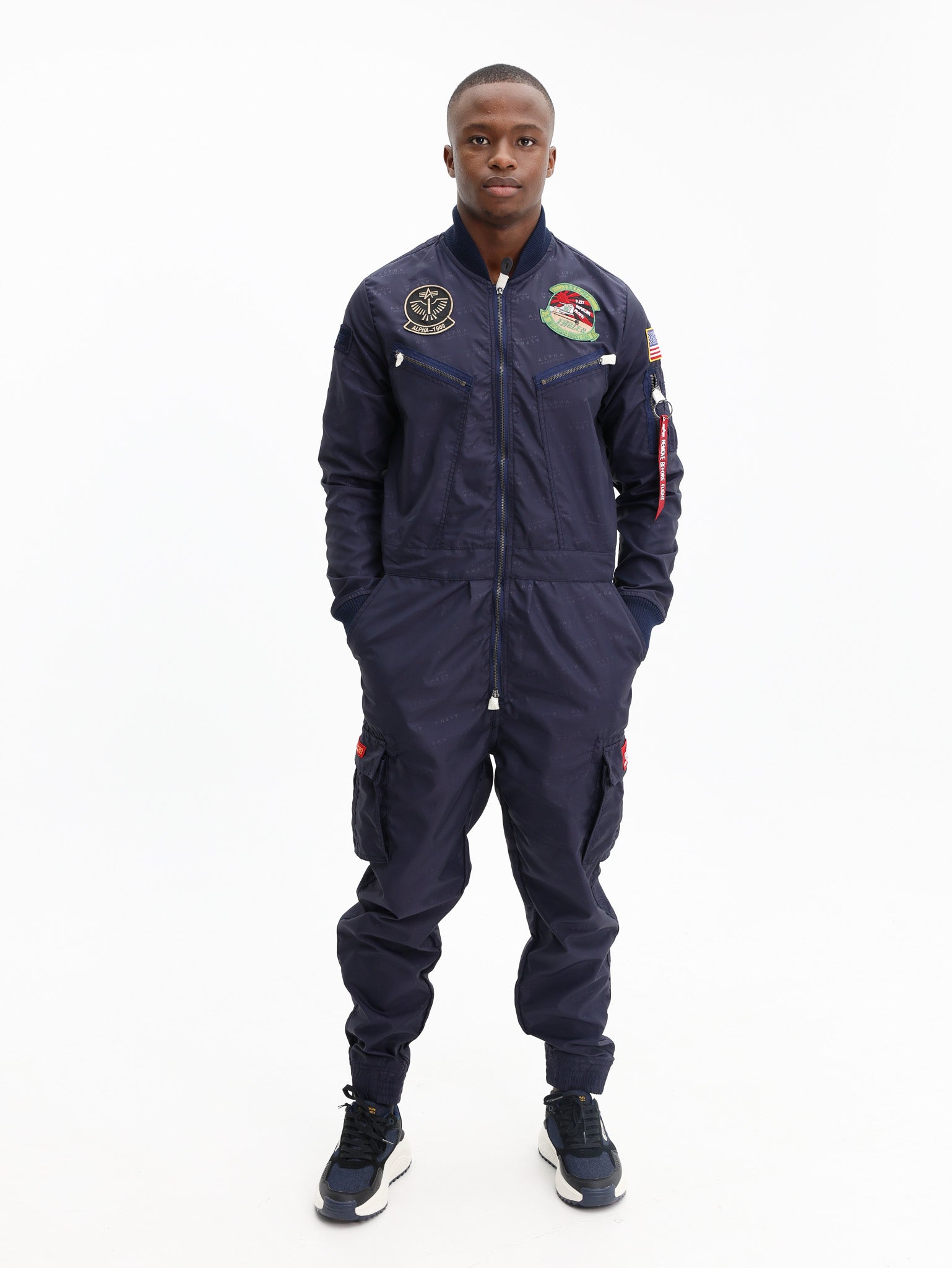 Alpha Flight Suit Nylon Navy